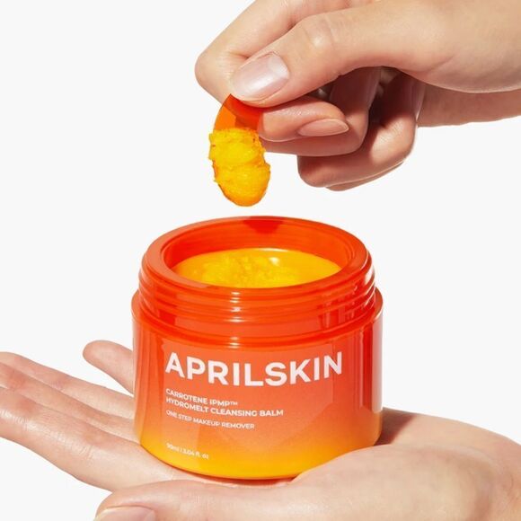 APRILSKIN Carrotene IPMP Hydromelt Cleansing Balm remove makeup helps acne prone - Picture 1 of 10